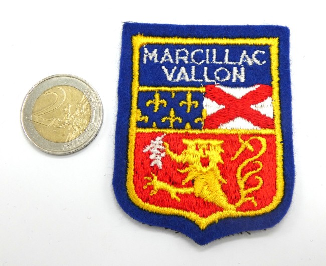 Ecusson brodé ville Marcillac Vallon 