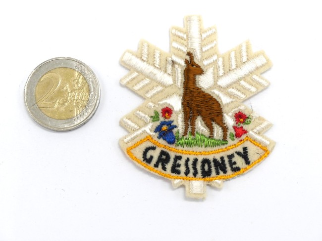 Ecusson brodé ville Gressoney 