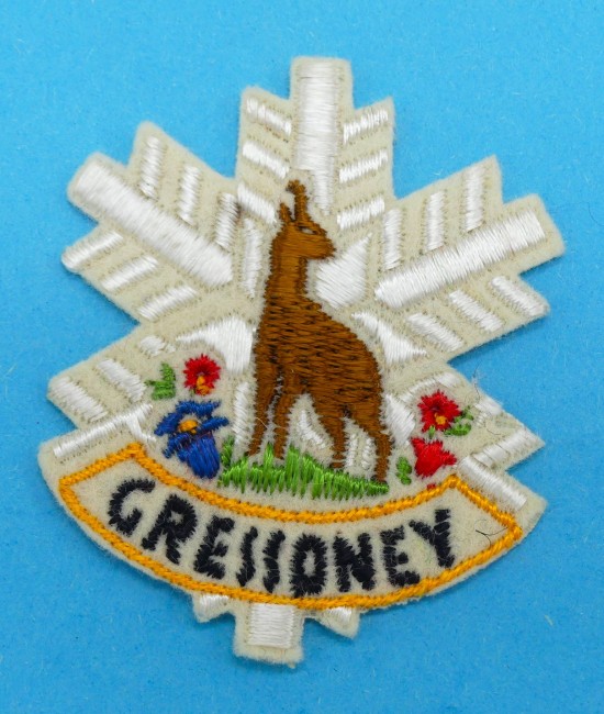 Ecusson brodé ville Gressoney 