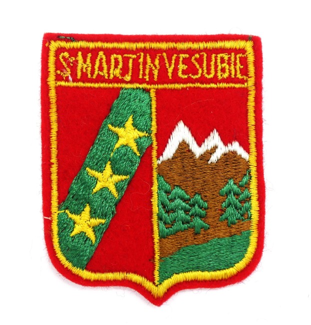 Ecusson brodé ville St Martin Vesubie