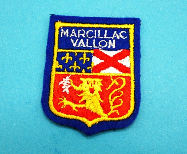 Ecusson brodé ville Marcillac Vallon 