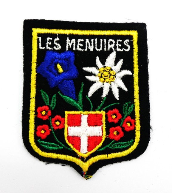 Ecusson flocon neige brodé Les MENUIRES 