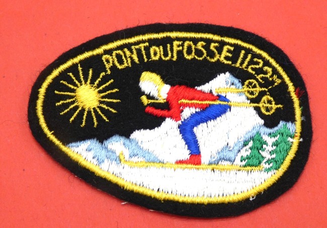 Ecusson brodé Pont du Fossé 1127 m 