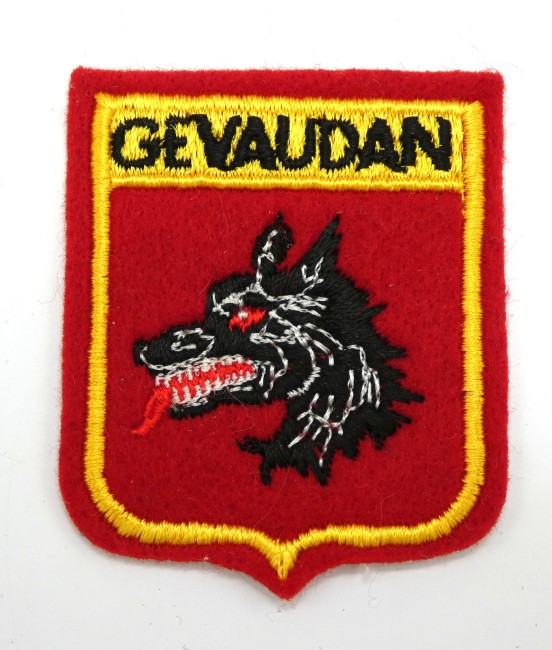 Ecusson collection brodé ville GEVAUDAN
