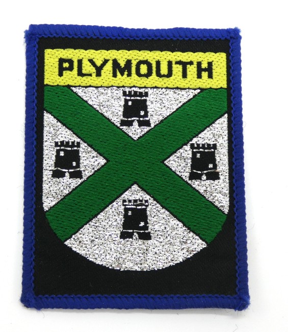 Ecusson brodé ville Plymouth  