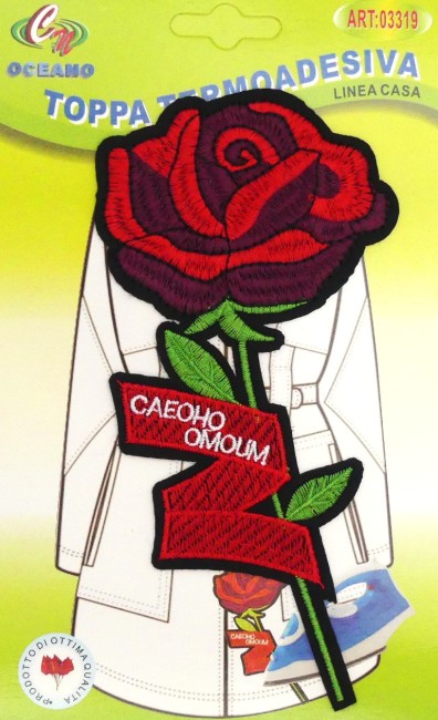 Patch thermocollant rose Bordeaux/ rouge