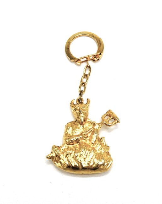 P1060179 Porte clé métal doré La grotte du diable