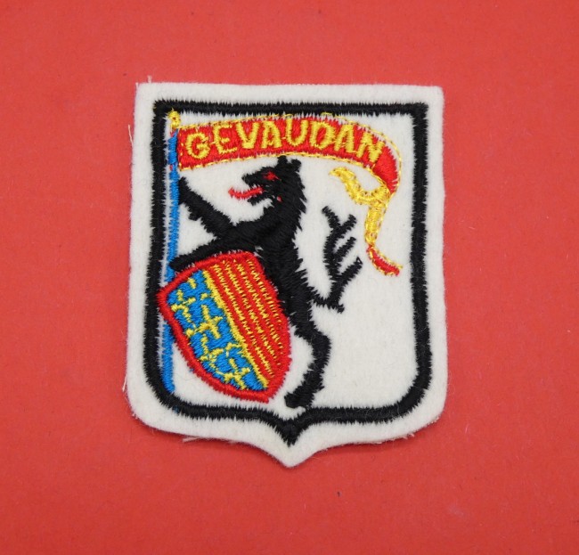 Ecusson brodé ville GEVAUDAN