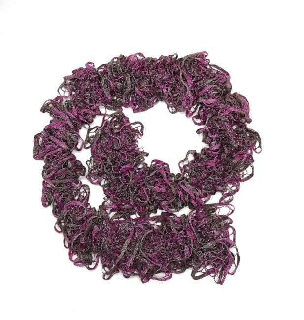 Echarpe femme marron et violette Laguna  ( 170 cm )  83% coton / 17% polyester