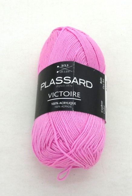 P1030331 Fil à tricoter Plassard Victoire rose 02