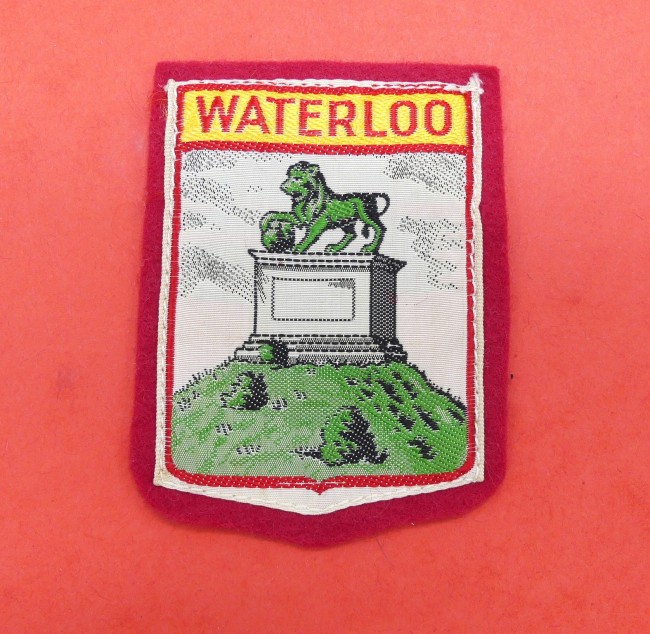  Ecusson brodé ville Waterloo