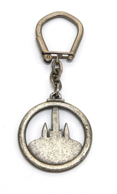 Porte clé ancien ville cathédrale LOURDES 