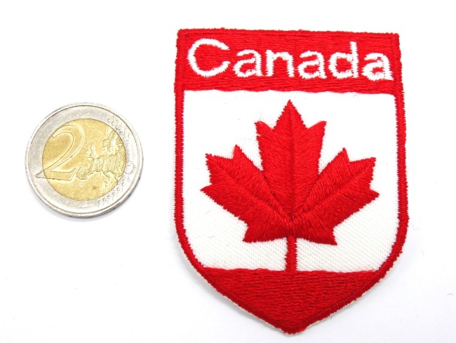 Ecusson brodé thermocollant drapeau CANADA