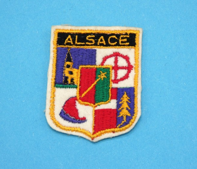 Ecusson collection brodé ville région ALSACE