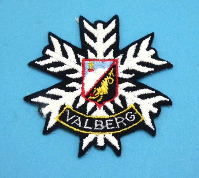 Ecusson montagne flocon brodé VALBERG 