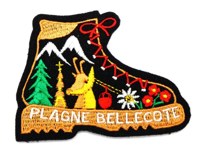 P1020078 Ecusson ville chaussure montagne PLAGNE BELLECOTE