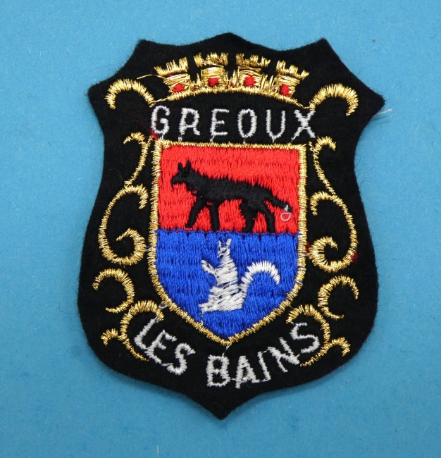 Ecusson brodé ville GREOUX LES BAINS