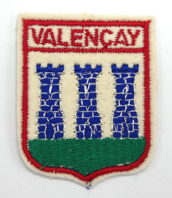 Ecusson brodé ville Valençay