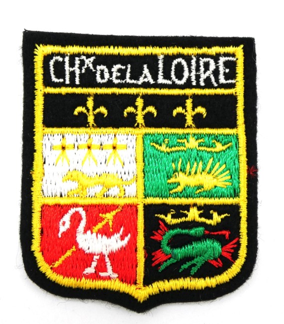 Ecusson brodé chateaux de la Loire à coudre 