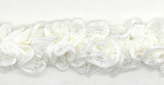 Echarpe blanche pour femme  froufou Katia ondas