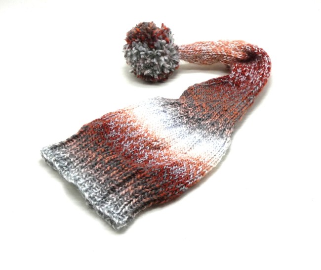 P1020776 Bonnet lutin femme laine Mikado Aurore