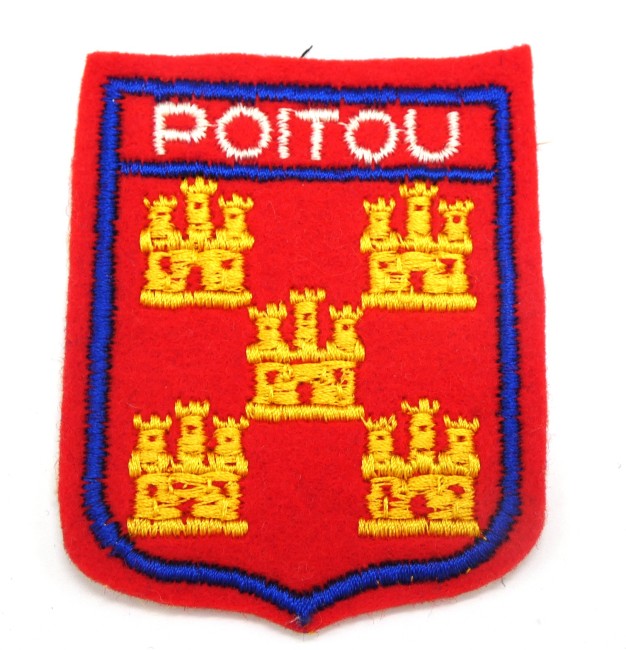 Ecusson brodé ville POITOU 