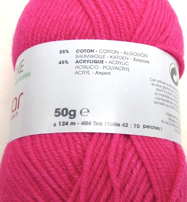 P1030915 Fil coton Phildar Cabotine rose Bengale