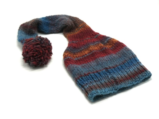 P1110046 Bonnet lutin pour femme laine Azteca multicolore 7872