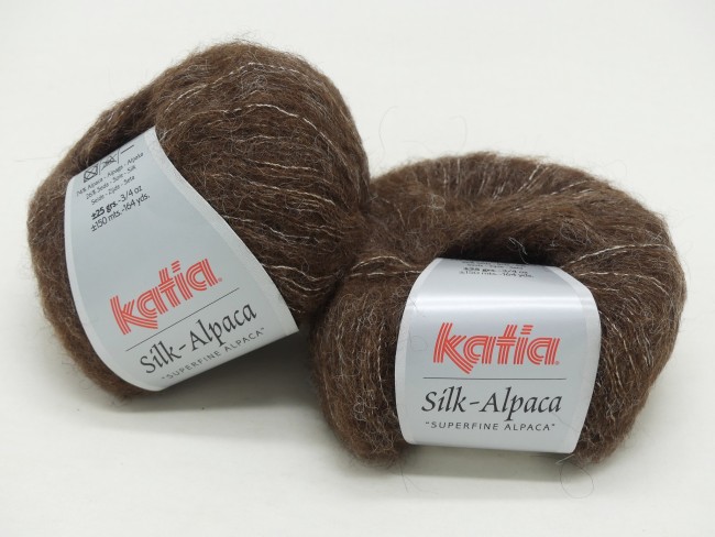 2 pelotes X 25 gr laine Katia Alpaga SIlk C 64