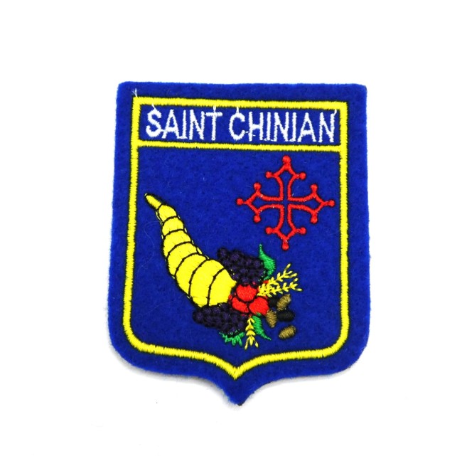 Ecusson brodé ville SAINT - CHINIAN 