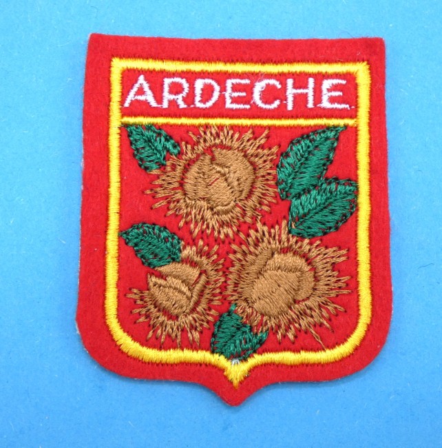 Ecusson brodé ville Ardèche