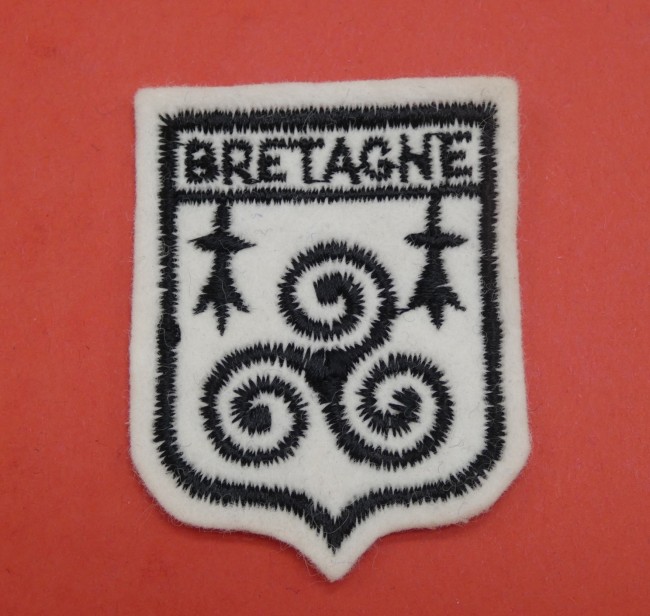 Ecusson collection brodé ville / région Bretagne