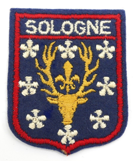 P1260088 Ecusson ancien brodé SOLOGNE