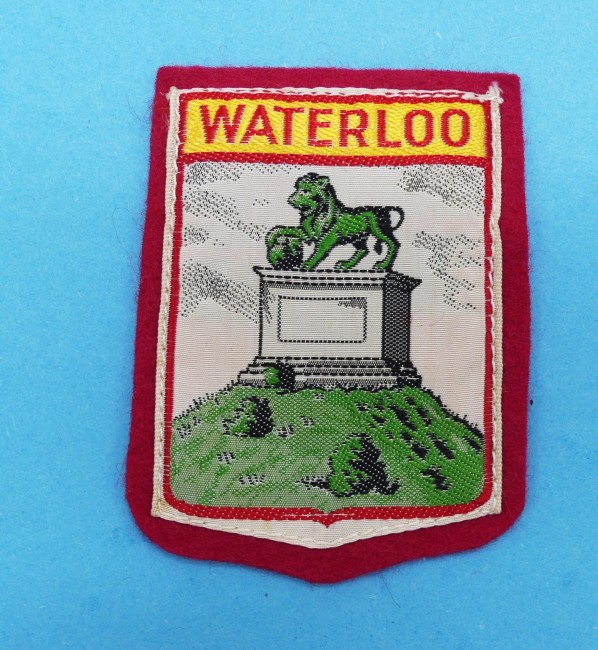  Ecusson brodé ville Waterloo