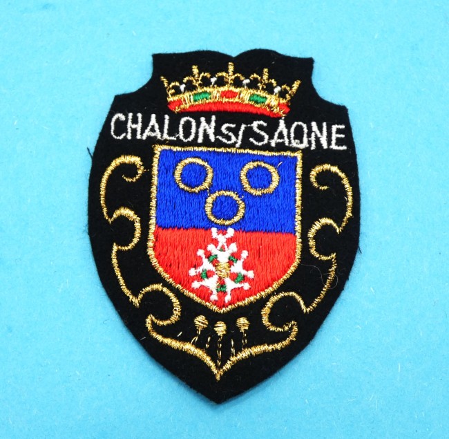 Ecusson meresse brodé ville Chalon sur Saône