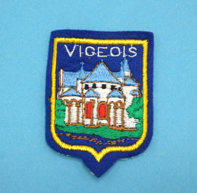Ecusson ancien brodé VIGEOIS