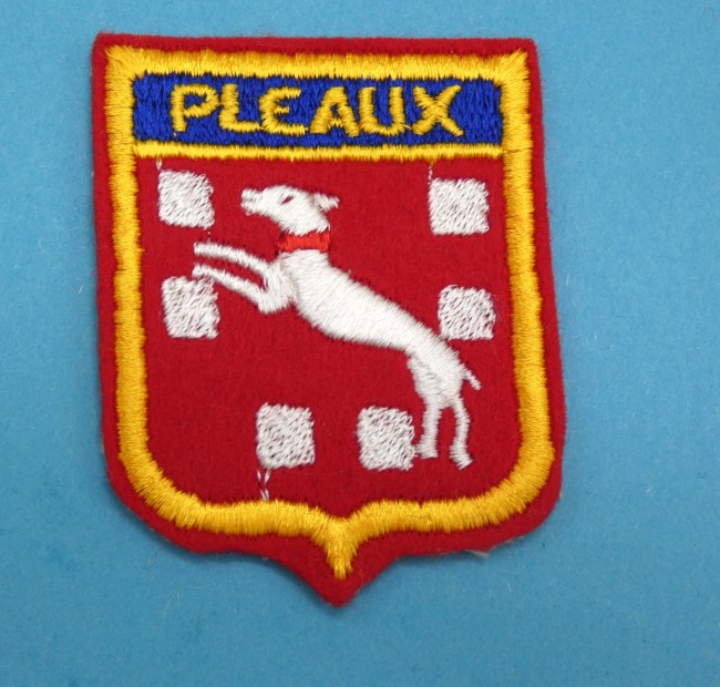 Ecusson brodé ville PLEAUX