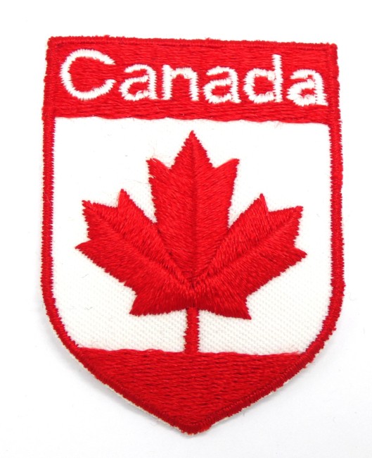 Ecusson brodé thermocollant drapeau CANADA