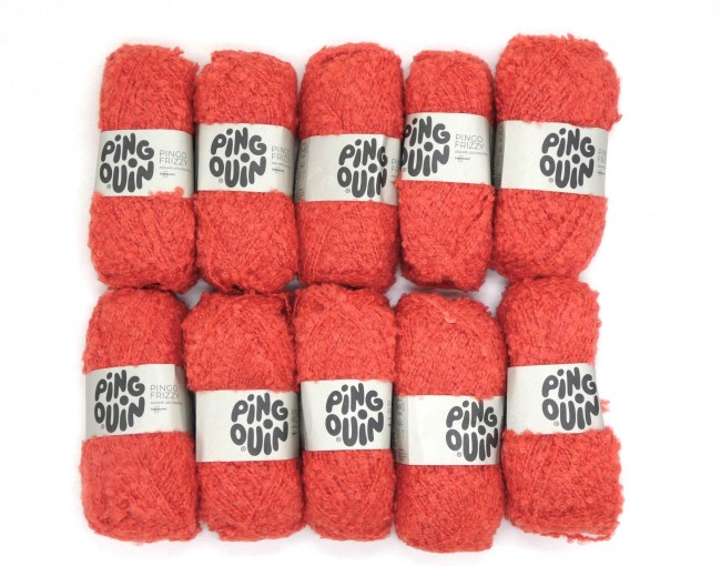 P1020814 Laine Pingouin Pingo Frizzy corail