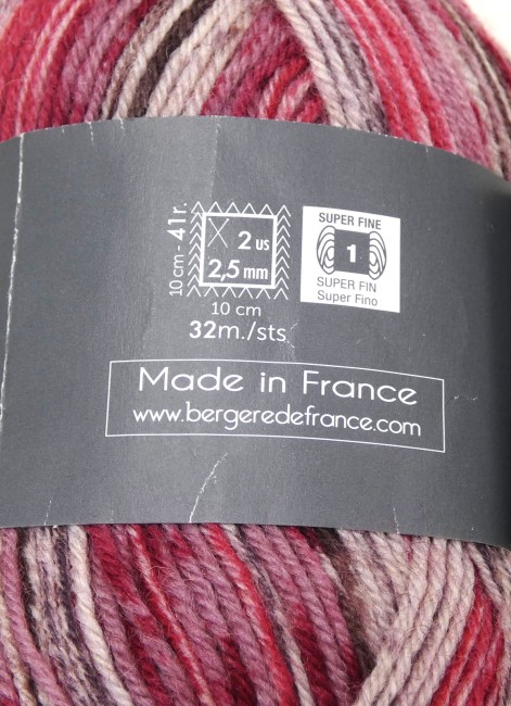Laine Bergère de France Goomy 50 Imprim rose