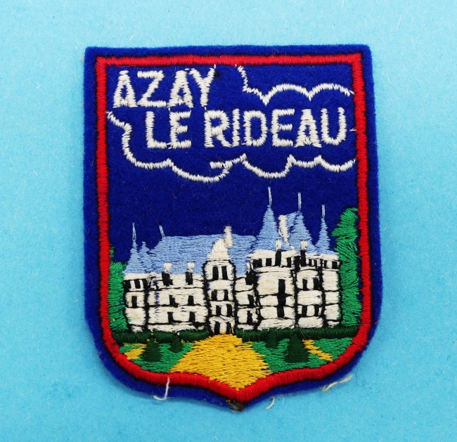 Ecusson brodé ville Azay Le Rideau 