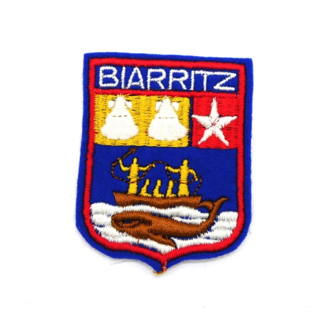 P1040469 Ecusson brodé ville Biarritz