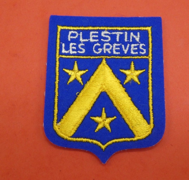 Ecusson brodé ville Plestin Les Grèves