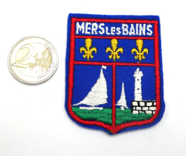 Ecusson brodé ville Mers Les Bains 