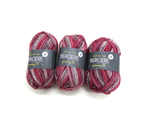 Laine Bergère de France Goomy 50 Imprim rose