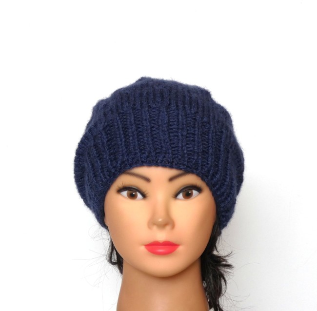 Béret femme bleu Plassard Leader