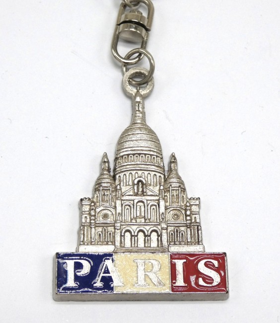 Ancien Porte clé métal sacré coeur PARIS 