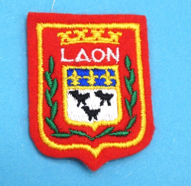 Petit écusson brodé ville Laon