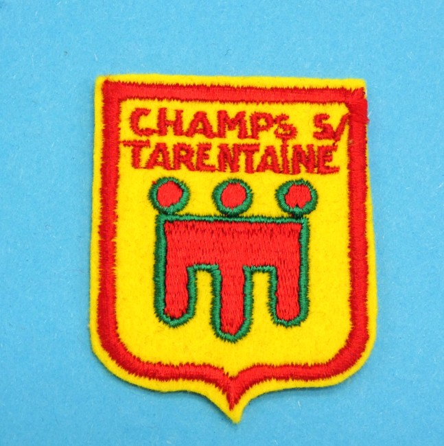 Ecusson brodé ville Champs sur Tarentaine 