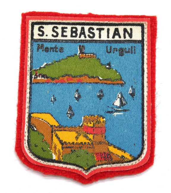  Ecusson brodé ville San . Sébastian 